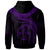 Fiji Polynesian Zip up Hoodie Fiji Waves (Purple) - Polynesian Pride