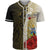 Solomon Islands Polynesian Custom Personalised Baseball Shirt - Coat Of Arm With Hibiscus Gold Unisex Gold - Polynesian Pride