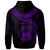 Polynesian Samoa Zip up Hoodie Samoan Waves (Purple) - Polynesian Pride