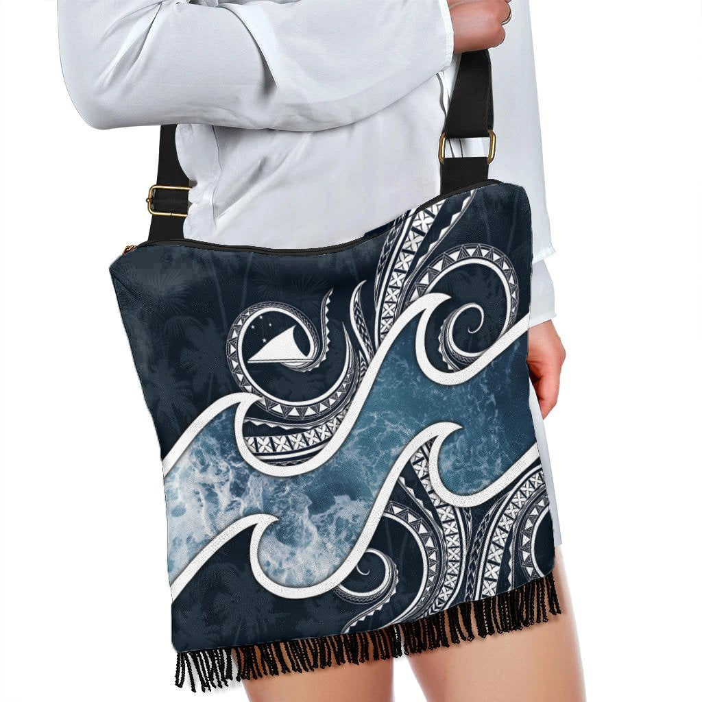 Tokelau Polynesian Crossbody Boho Handbag - Ocean Style - Polynesian Pride