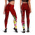 Fiji Legging - Turtle Plumeria (Red) - Polynesian Pride