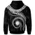 Marshall Islands Polynesian Custom Zip up Hoodie Marshall Islands Waves (White) - Polynesian Pride