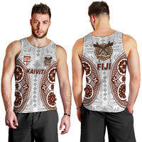 Fiji Kaiviti Tapa Pattern Men Tank Top - LT12 - Polynesian Pride