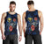 Hawaii Polynesian Men Tank Top - Blue Turtle Hibiscus Blue - Polynesian Pride