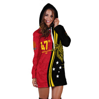 Papua New Guinea Independence Anniversary Polynesian Tribal Hoodie Dress - LT12 - Polynesian Pride