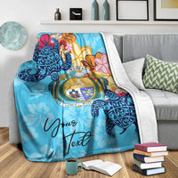 Nauru Custom Personalised Premium Blanket - Tropical Style - Polynesian Pride