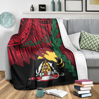 Papua New Guinea East Sepik Province Polynesian Blanket - Tribal Wave Tattoo - Polynesian Pride