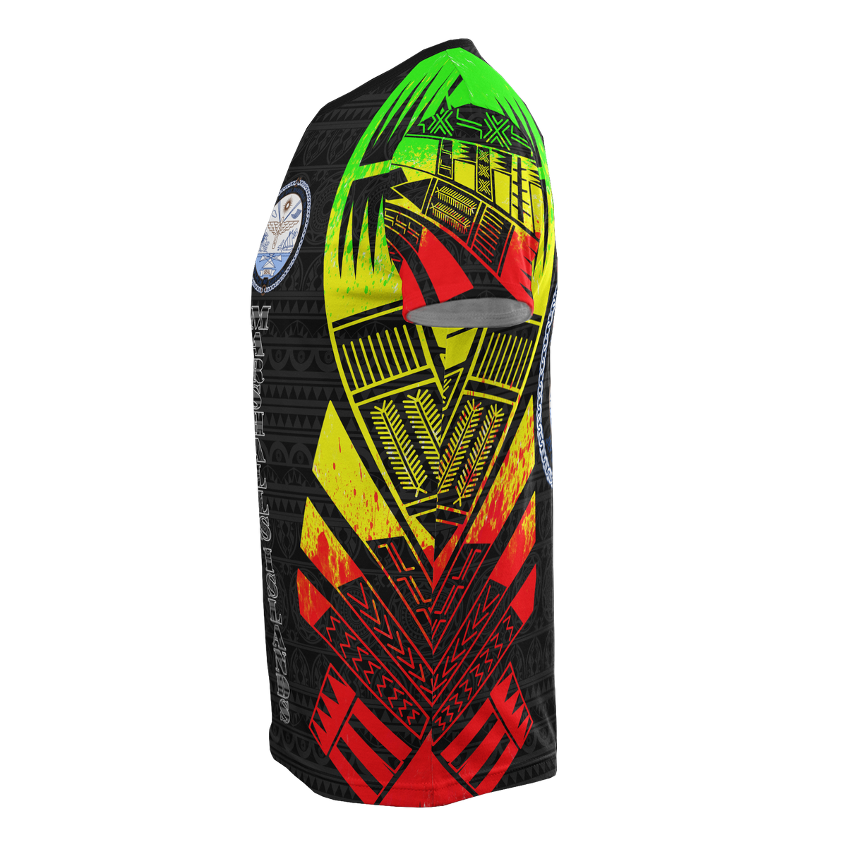 Marshall Islands T Shirt Marshall Islands Seal Polynesian Tattoo Reggae Style - Polynesian Pride