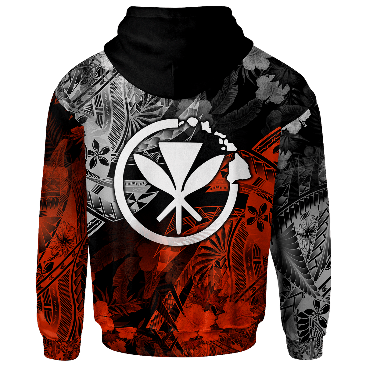 Polynesian Hawaii Kanaka Maoli Custom Zip up Hoodie Vintage Polynesian Style - Polynesian Pride