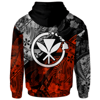 Polynesian Hawaii Kanaka Maoli Custom Zip up Hoodie Vintage Polynesian Style - Polynesian Pride