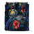 Nauru Polynesian Bedding Set - Blue Turtle Hibiscus - Polynesian Pride