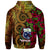 Samoa Polynesian Custom Zip up Hoodie Hibiscus Vintage - Polynesian Pride