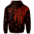 Fiji Hoodie Polynesian Wings (Red) - Polynesian Pride
