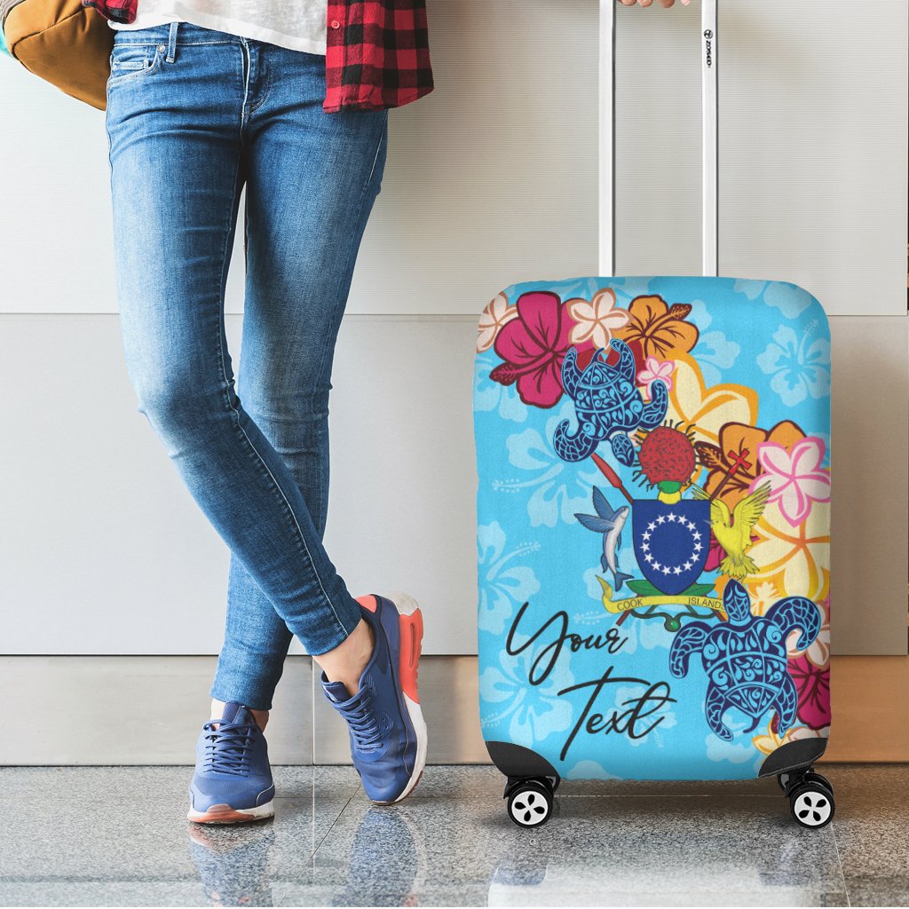 Cook Islands Custom Personalised Luggage Covers - Tropical Style - Polynesian Pride