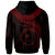 Chuuk Polynesian Custom Zip up Hoodie Chuuk Waves (Red) - Polynesian Pride