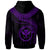 Polynesian Hawaii Kanaka Maoli Zip up Hoodie Hawaiian Waves (Purple) - Polynesian Pride