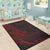 Tokelau Area Rug - Polynesian Pattern Style Red Color - Polynesian Pride