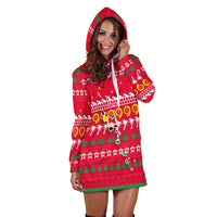 Vanuatu Christmas Hoodie Dress - Ugly Christmas - LT12 - Polynesian Pride