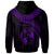 Tonga Polynesian Zip up Hoodie Tonga Waves (Purple) - Polynesian Pride