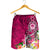 FSM Men's Short - Turtle Plumeria (PINK) - Polynesian Pride