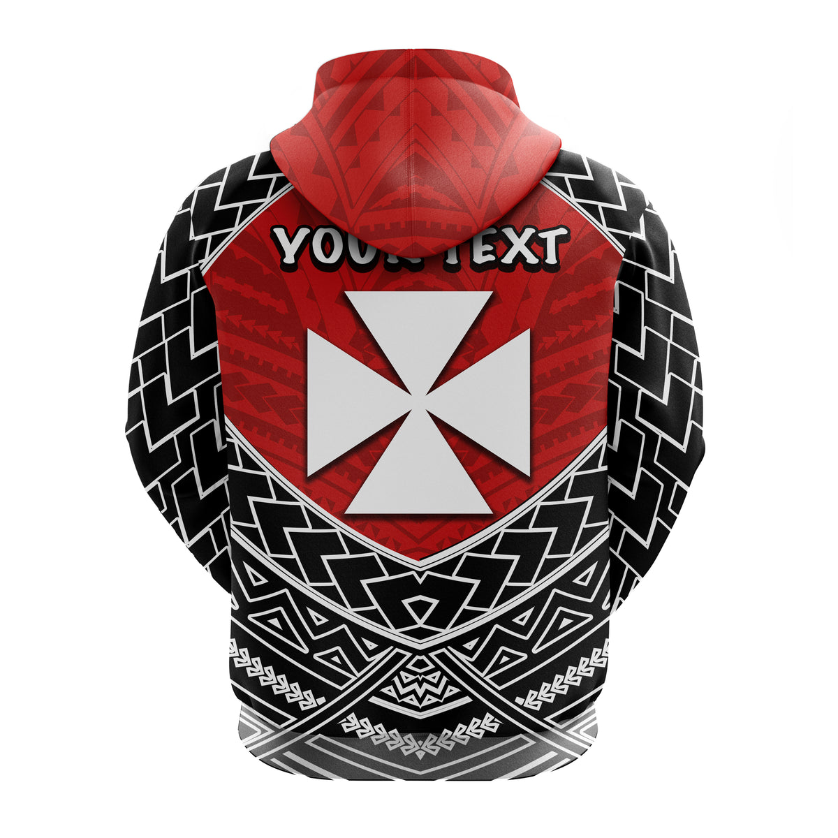 Custom Wallis and Futuna Zip up Hoodie Polynesian Tattoo LT20 - Polynesian Pride