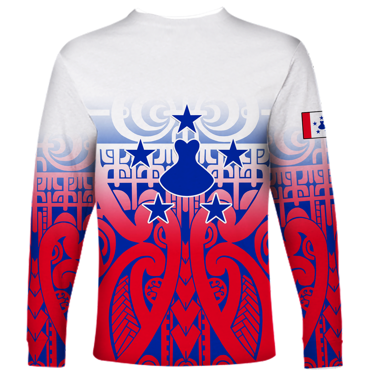 (Custom Personalised) Austral Islands Tribal Long Sleeve Shirt - LT12 - Polynesian Pride