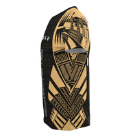 Society Islands T Shirt Society Islands Flag Polynesian Tattoo Gold Style - Polynesian Pride