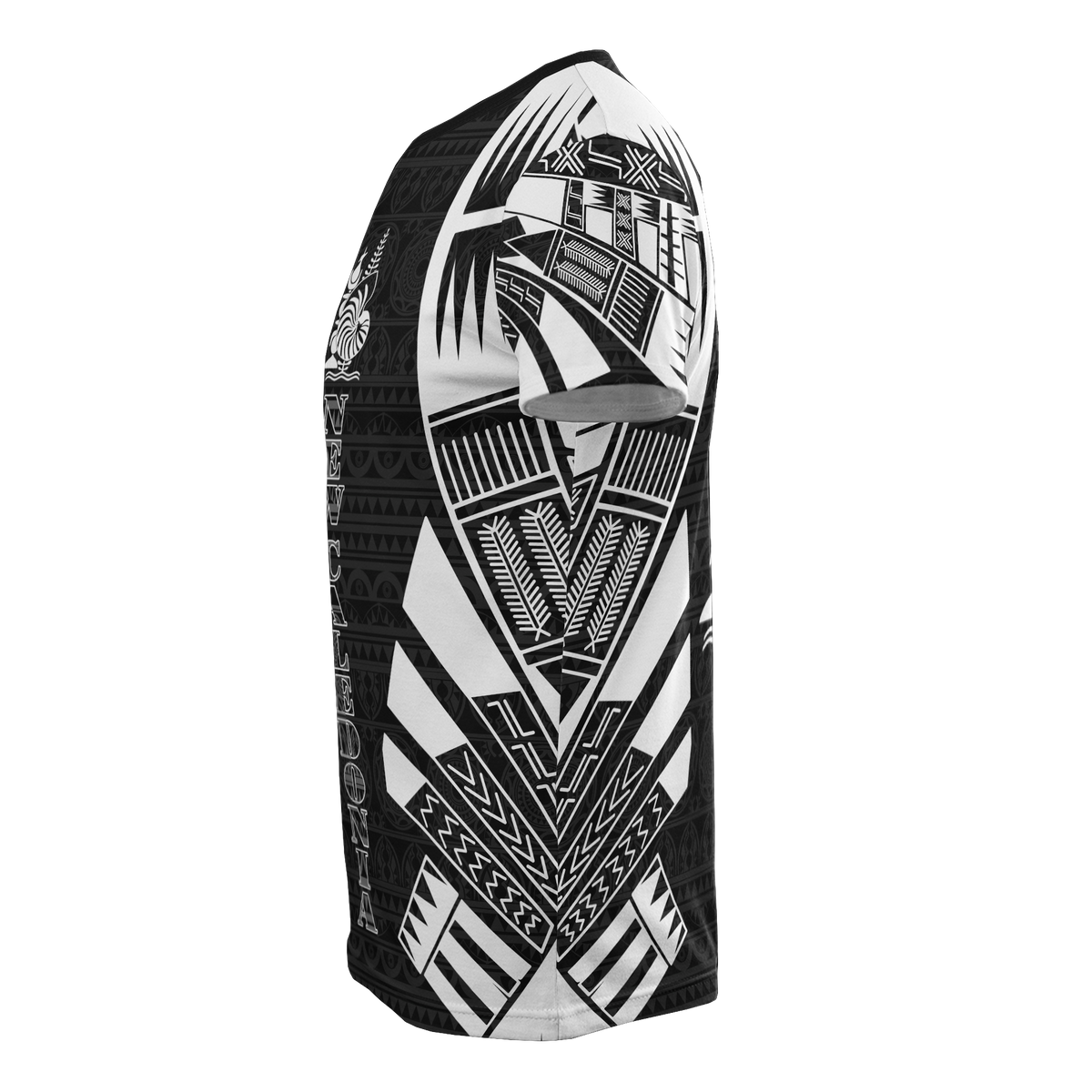New Caledonia T Shirt New Caledonia Coat Of Arms Polynesian Tattoo Style - Polynesian Pride