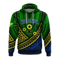 Custom Vanuatu Malampa Province Tribal Pattern Hoodie LT12 - Polynesian Pride