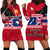 (Custom Personalised) Papua New Guinea and New Zealand Hoodie Dress Polynesian PNG and NZ LT13 Red - Polynesian Pride