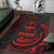 Guam Polynesian Area Rug - Red Tribal Wave - Polynesian Pride