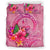 New Caledonia Polynesian Bedding Set - Floral With Seal Pink - Polynesian Pride