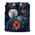 Niue Polynesian Bedding Set - Blue Turtle Hibiscus - Polynesian Pride