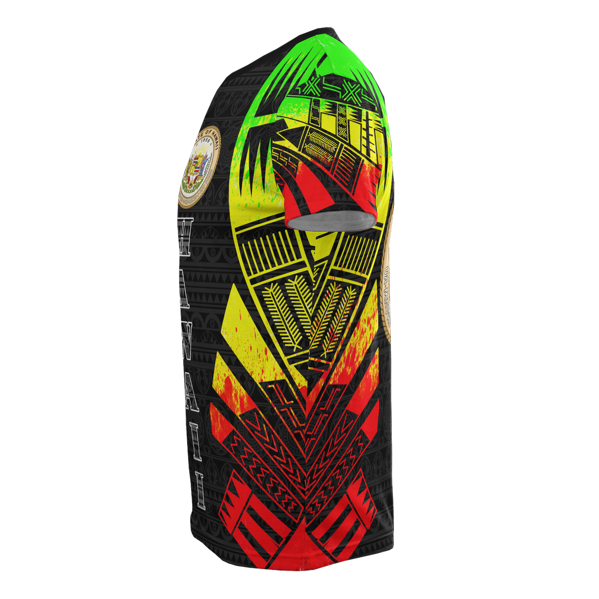 Hawaii T Shirt Hawaii Seal Polynesian Tattoo Reggae Style - Polynesian Pride