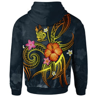 New Caledonia Polynesian Hoodie Legend of New Caledonia (Blue) - Polynesian Pride