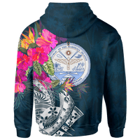 Marshall Islands Zip up Hoodie Marshall Islands Summer - Polynesian Pride