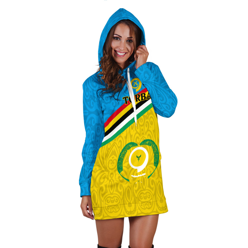 Vanuatu Torba Province Hoodie Dress - Flag Style - LT12 - Polynesian Pride