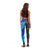 Fiji Leggings - Flag's Color With Gold Polynesian Pattern - LT20 - Polynesian Pride