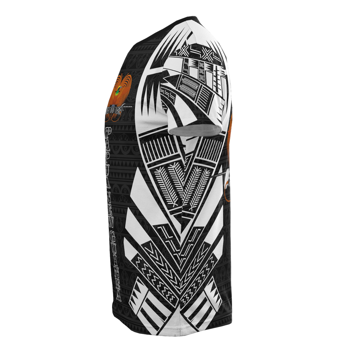 Papua New Guinea T Shirt Papua New Guinea Coat Of Arms Polynesian Tattoo Style - Polynesian Pride