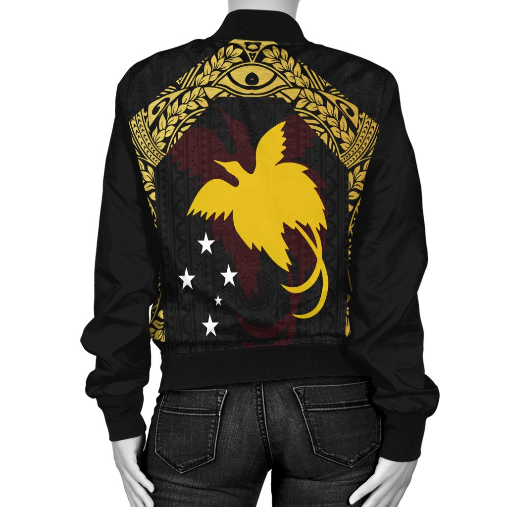 Papua New Guinea Women's Bomber Jacket - Erudite Eye - Polynesian Pride