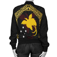 Papua New Guinea Women's Bomber Jacket - Erudite Eye - Polynesian Pride