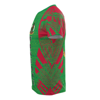 Vanuatu T Shirt Vanuatuan Coat of Arms Polynesian Tattoo Green Style - Polynesian Pride