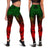 Polynesian Leggings - Red Hibiscus Patterns - Polynesian Pride