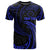 Cook Islands Polynesian Custom T Shirt Blue Tribal Wave Unisex Blue - Polynesian Pride