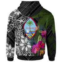 Guam Hoodie Turtle Plumeria Banana Leaf - Polynesian Pride
