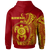 Hawaii Polynesian Custom Zip up Hoodie Vintage Polynesian Turtle (Red) - Polynesian Pride