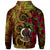 Vanuatu Polynesian Custom Zip up Hoodie Hibiscus Vintage - Polynesian Pride