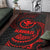 Hawaii Polynesian Area Rug - Red Tribal Wave - Polynesian Pride