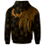 Pohnpei Custom Zip up Hoodie Polynesian Wings (Golden) - Polynesian Pride