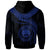 Federated States of Micronesia Polynesian Custom Zip up Hoodie FSM Waves (Blue) - Polynesian Pride